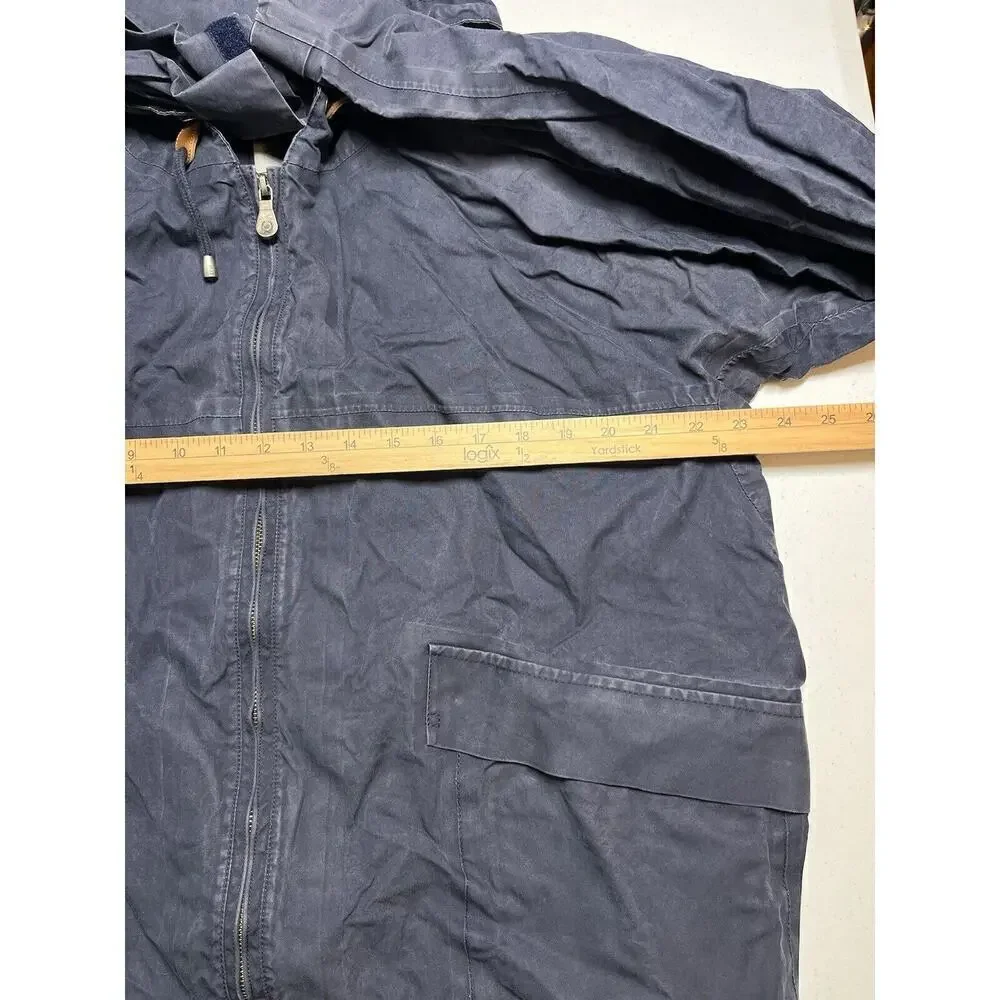 Henri Lloyd Casual Blue Full Zip Hooded Light Weight Jacket Size L